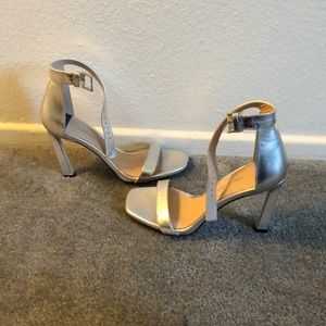 Stuart Weitzman Silver Heels